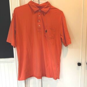 Men’s Johnny-O faded orange short-sleeve polo